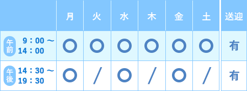 透析室 診療時間 イメージ